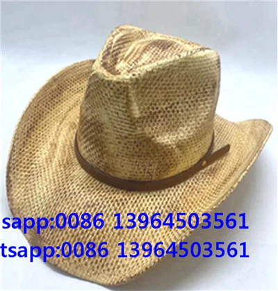 Hat Cowboy Mná Vintage Western Braided Belt Decor