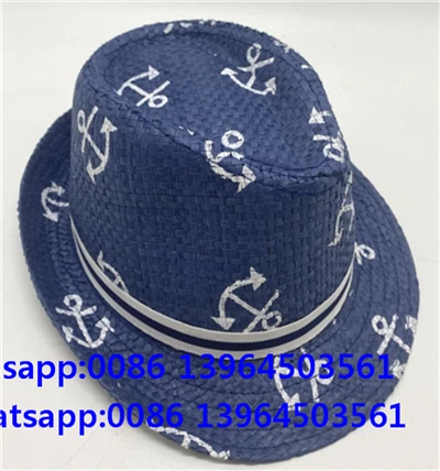Anchor Páipéar Clóbhuailte tuí Fedora Hat