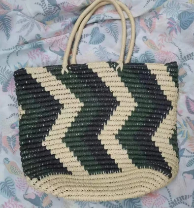 Mála Trá Páipéar Nádúrtha Chic Uigí Láimhe