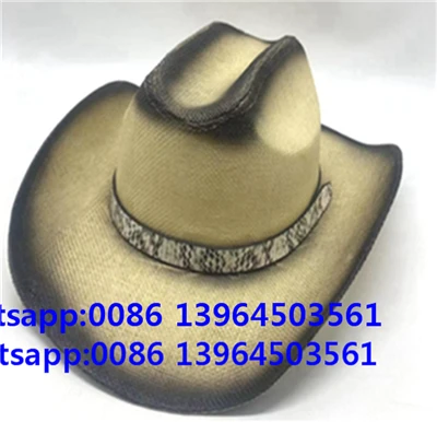 Hat Fir Sprae Dubh Fedora Cowboy Retro Cap