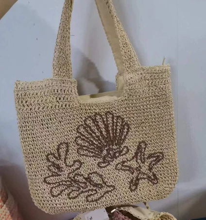 Mála Gualainn Cróise Páipéir Le Patrún Broidery
