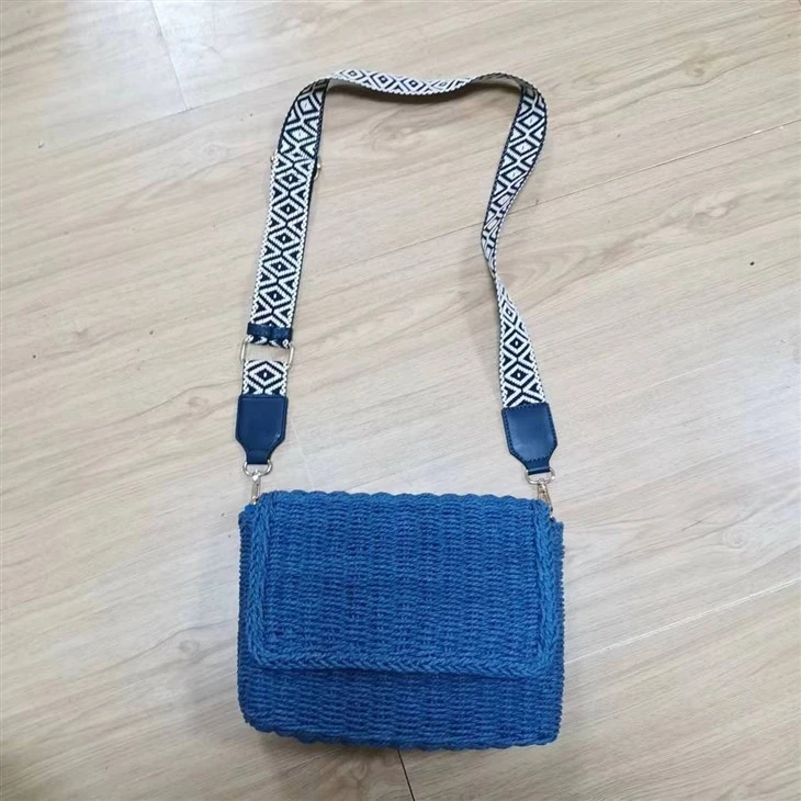 Mála Tuí Blue Crossbody Le Téip