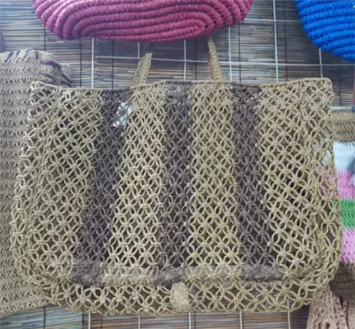 Mála Tote Mná Big Hollow Brown Handwoven
